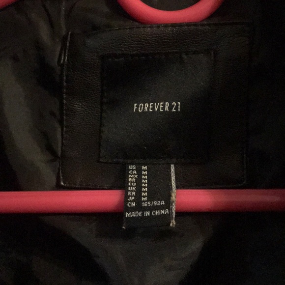 Vegan Leather Moto Jacket - Picture 2 of 3